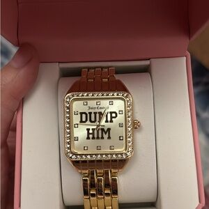 Juicy Couture “Dump Him” Watch (Gold-Tone): BRAND NEW